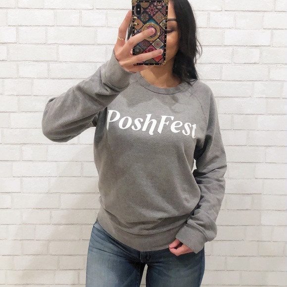 POSHFEST Crewneck Sweatshirt Size M - Picture 1 of 5